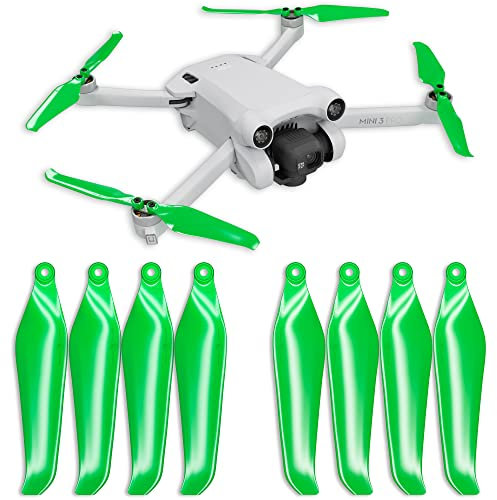 Master Airscrew Stealth Propellers for DJI Mini 3 Pro & Mini 4 Pro - Green, 4 propellers in Set