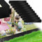 Sonnewelt Bordure de Pelouse en Métal Galvanisé - Palissade Noire (Longueur 15 m - Hauteur 15 cm)