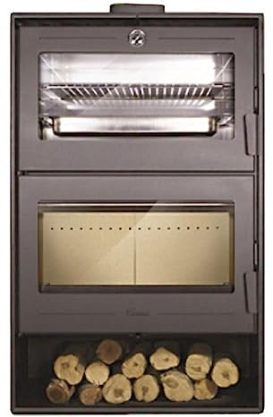 Stufa a legna con forno Lacunza modello Oslo certificata 5 stelle