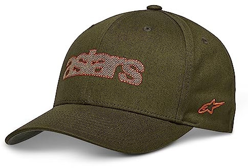 Alpinestars Unisex Live Hat Baseball Cap, Militär/Orange, L-XL