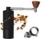 TIMEMORE Coffee Grinder Manual with Foldable Small Handle Portable Coffee Grinder Chestnut NaNo3 Numerical External Adjustable Setting, Double Bearing Positioning for Travl, Camping Black