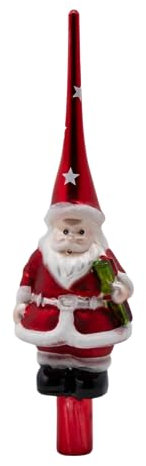 Magie di Natale Puntale per Albero di Natale a forma di Babbo Natale da 30 cm