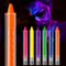 NebulaGlam 6 Colores Pintura De Cara De Neón Brillante UV, Ceras Fluorescente De Color De La Cara, Cera Lápiz UV Neón Para Rostro y Cuerpo, Para Halloween, Mardi Gras, Fiesta De Disfraces