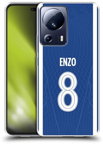 Head Case Designs Offizielle Chelsea Football Club Enzo Fernández 2023/24 Spieler Home Kit Soft Gel Handyhülle Hülle kompatibel mit Xiaomi 13 Lite 5G