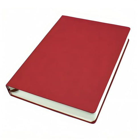 Skizzenbuch, Zeichenbuch, Skizzenblock, PU-Leder, Hardcover, Tagebuch, Notizbuch, 660 Seiten, 80 g/m² (Rot, A4)