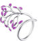 LEGENTLISUR Ringe Frauen,Verstellbarer Ring,Baum Des Lebens Rings 925 Silver Sterling Silber Verstellbarer Ring für Damen(Lila)