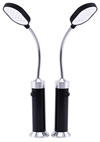 Yinchus Barbecue Grill Light Magnetfuß Superhelle LED-Grills - 360 Grad Flexibler Schwanenhals, WetterbestäNdig - 2Er-Pack
