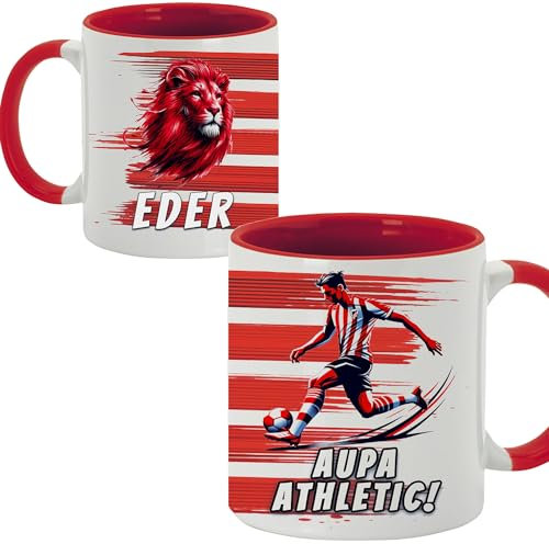El Cajon Friki TAZA Athletic club de Bilbao Personalizada con tu nombre - Leones - Aupa Athletic