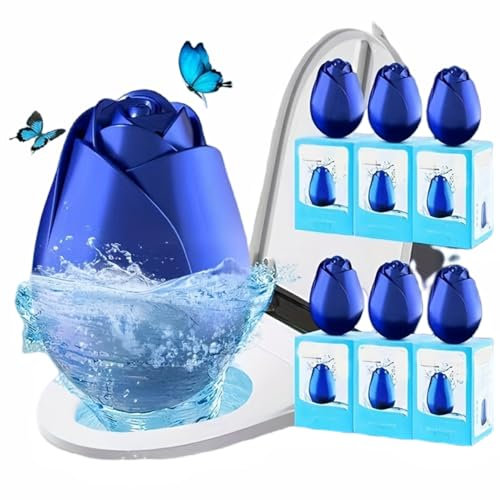 Lot de 6 nettoyeurs de cuvette de toilette, déodorant de toilette, déodorant de toilette, éliminateur d'odeurs de toilettes, outil de nettoyage automatique des toilettes, décontamination électrique