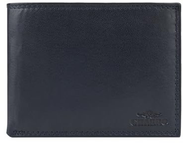 CHARRO Portefeuille Homme en Cuir Véritable, Classique avec Porte-Monnaie, Boîte Cadeau