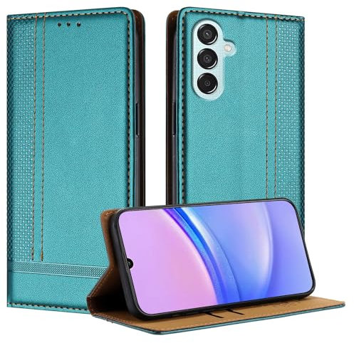 Étui à rabat pour smartphone Compatible avec Samsung Galaxy M14 5G Étui portefeuille en cuir PU avec porte-cartes et béquille [coque intérieure en TPU résistant aux chocs] coque de téléphone ultra fin