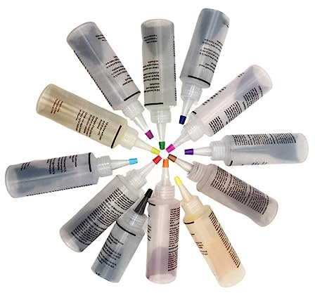 BELLIFFY Color Set De Pigmentos Para Tie Dye Agua Fría Tintes Sólidos Para Ropa De Algodón y Lino Para Actividades Diy y