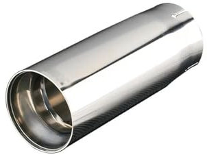 Autoauspuff-Endrohr-Schnittstelle 74 Mm 80 Mm Auslass Universal Edelstahl Autoschalldämpfer Endrohr Silber Schwarz(Silber)