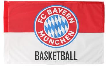 FC Bayern München I Basketball Fahne 60 x 40cm| Rot/Weiß