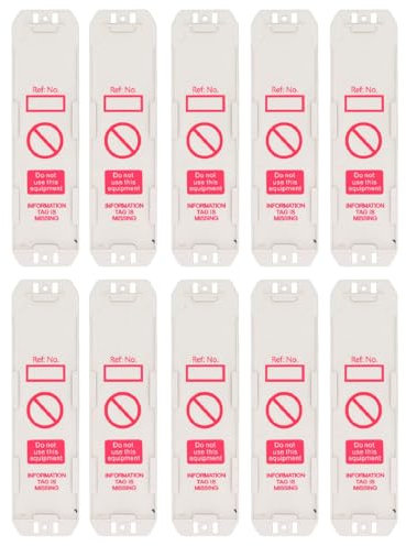 10 Stück Scafftag-Halter, Gerüst-Sicherheits-Inspektionstag, Wartung, Reparatur, Warnschild