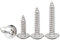 BACSHBY Lot de 20 vis à bois auto-taraudeuses M4 x 16 mm en acier inoxydable Vis cruciformes à tête ronde pour meubles, machines Argenté