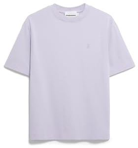 ARMEDANGELS Damen Heavyweight T-Shirt aus recyceltem Baumwoll Mix TARJAA Loose Fit Soft Lilac