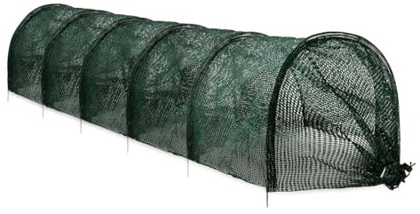 QIODAZOO Garden Netting, Vegetable Tunnel Net Foldable, Garden Insect Netting Mesh Vegetable Protection Green for Butterfly, Bird (45 * 300 CM)