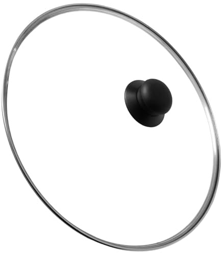 13 Inch Lid for Cast Iron Tempered Glass Lid Clear Pot Cover for Skillets, Frying Pans, Woks, and Pots