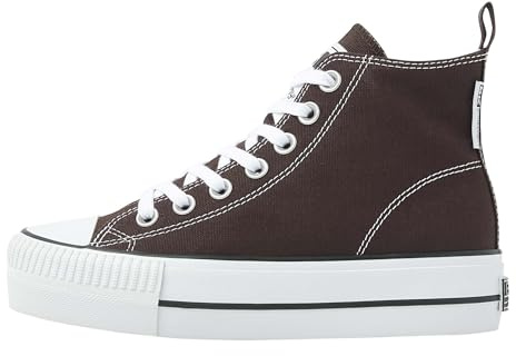 British Knights Women's Kaya Mid Sneaker, Dark Brown, 6.5 UK
