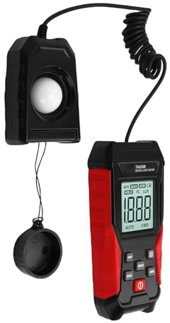 AYNEFY Digital Illuminance Messgerät Lux Meter Meter Light Messer 0,1-200000 LX mit 4-stelligen LCD