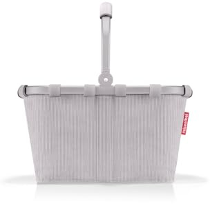 reisenthel carrybag XS cord grey – Stabiler Einkaufskorb mit praktischer Innentasche – Elegantes und wasserabweisendes Design