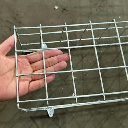 RoBox Design Heavy Duty Downpipe Protector (1000mm) – 3mm Steel Wire Mesh Guard for Gutters, Pipes & Cables – Anti-Vandal Cage – Choice of Galvanised or Black (Zinc Coated Grey/Silver)