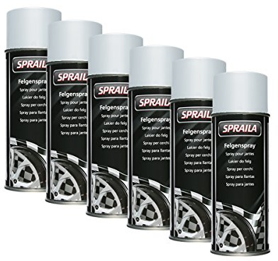 Speichern Abbrechen 6X KWASNY 300 937 Auto-K SPRAILA Felgenspray Silber 500ml