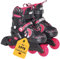 Best Sporting Inline Skates Kinder & Erwachsene I Rollschuhe größenverstellbar 38-41 I robuste Inliner mit Bremse I violett - schwarz I hochwertige Rollerskates Schuhe I Inliner mit 4 Rollen