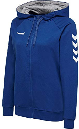 Hummel Damen Hmlgo Cotton Zip Hoodie Woman Kapuzenpullover, True Blue, XXL EU