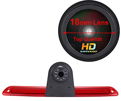 18mm Linse Top Qualität Auto Bremsleuchte Rückfahrkamera für Van Roof Camera Mercedes Benz Sprinter W906/VW Crafter Caravelle 2007-2015 (Neuer Gegenstand: Winkel und Abstand einstellbar)