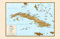 Blechschild 20x30cm gewölbt Kuba Cuba Landkarte Spruch Deko Geschenk Schild