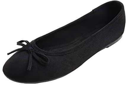 Feversole Women's Macaroon Colorful Suede Memory Foam Cushion Ballet Flat