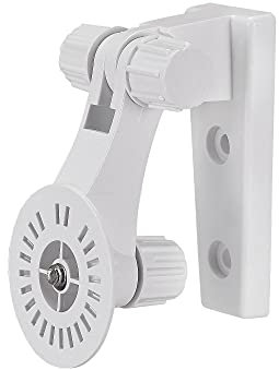 sourcing map Adjustable Security Camera Bracket, Plastic Wall Mount CCTV Stand 110mm Height for Home Surveillance System Mounting, White