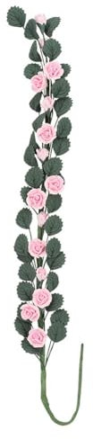 Puppenhaus-Blume, Puppenhaus-Schaukel, dekorativer Langer Blumenstrauß, Girlande, künstliche Blume, Rosenrebe, Hängepflanze, Puppenhaus-Gartenszene, Rosenschnur