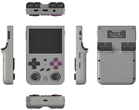 KOBONA Console di gioco portatile, console di gioco retrò, lettore di console di gioco classico portatile con display da 3,0 pollici con manico cablato, supporto auricolare stereo da 3,5 mm, regalo