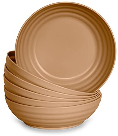 Juego de 6 Platos de Plastico Duro Reutilizables e Irrompibles para Navidad y Fiestas. Classic (Plato 19 Oro)