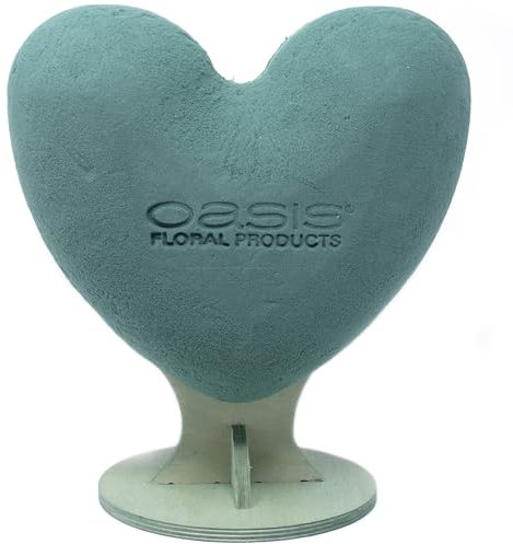 Flowerbox Oasis® Bioline® 3D Herz - 30 x 28 x 17 cm - Höhe 31 cm