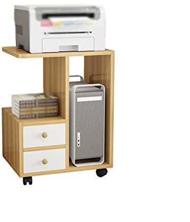 SUNESA CPU-Ständer Turmständer CPU-Ständer bis zum vollen schweren mobilen Druckerständer Home PC Host Chassis Bracket Mehrschichtspeicher mit Rädern PC Rollwagen