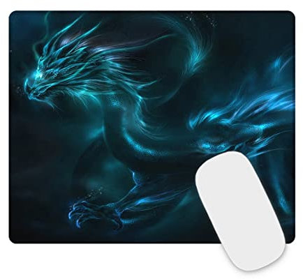 Mauspad Gaming Mousepad with Designs Stitched Edges 26 x 21 x 0.3 cm for PC, Laptop, Home Office (2353)