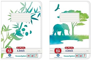 Aufgabenheft A5 GREENline 48 Blatt 2 Motive sortiert