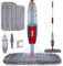 Mopa con Pulverizador,Spray Mop Fregona Microfibra Mopas de Limpieza Suelos con 4 Almohadilla Reutilizable y Cepillo,para el Hogar,Cocina,Industrial,Azulejos,Madera Dura,Madera,Cerámica,Laminados