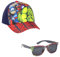 CERDÁ LIFE'S LITTLE MOMENTS Unisex Kids Avengers Mütze und Sonnenbrille im Set Sunglasses, Multicolor, Standard