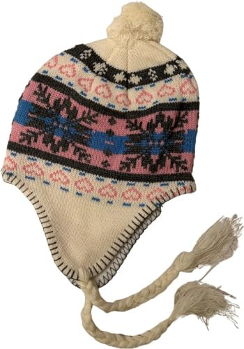 AWR Hochwertige Norwegische Mütze, Beanie mit Ohrenklappen, One Size, Unisex, blank, Einheitsgr��e