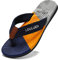 CELANDA Flip-On Zehentrenner Herren Flip Flops Badelatschen Strandschuhe Duschlatschen Freizeit Zehenstegpantolette Beach Sandalen,A Dunkelblau Gr.46