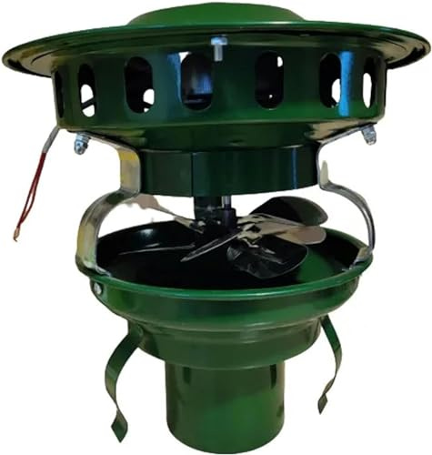 XENITE Smoke Evacuator, Chimney electric smoke extractor, Rooftop Inducer Fans, roof induced draft fan, Chimney vacuum cleaner 100W (Size : 11CM)-1