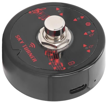 Ouitble Page Turner Pedal Tragbares Bluetooth-Fußschalter Drahtloses Page Turner Pedal Für Leistung
