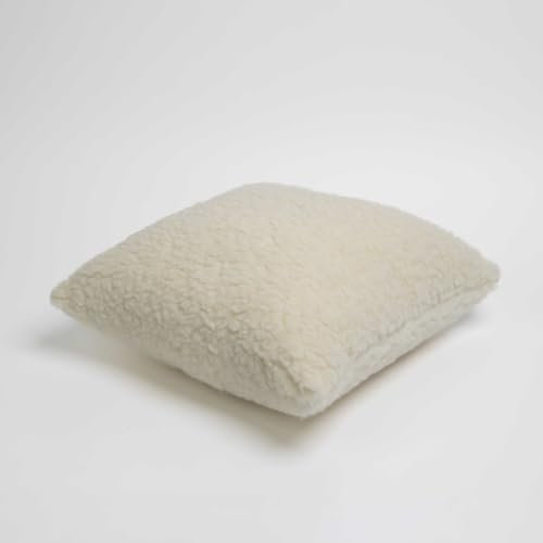 Terschellinger Wolle Japie Kissen - Dekokissen 40x40 cm - Stützendes Seitenkissen - Kissen aus Reiner Wolle