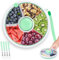 SelfTek Snackbox mit Fächern, Snack-Spinner mit Handschlaufe, Tragbarer Obst- und Süßigkeiten-Organizer für Kinder, Snack-Organizer, Kleiner Obst-Organizer für Kinder