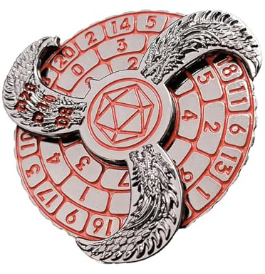 Dadi rotanti Dungeon – Drago Meccanico Dadi Dis, Roulette Dice Spinner, Dado Meccanico Dice Dice Spinner, Unique Dice Spinner Per Giochi Da Tavolo, Numeri, Modello Drago